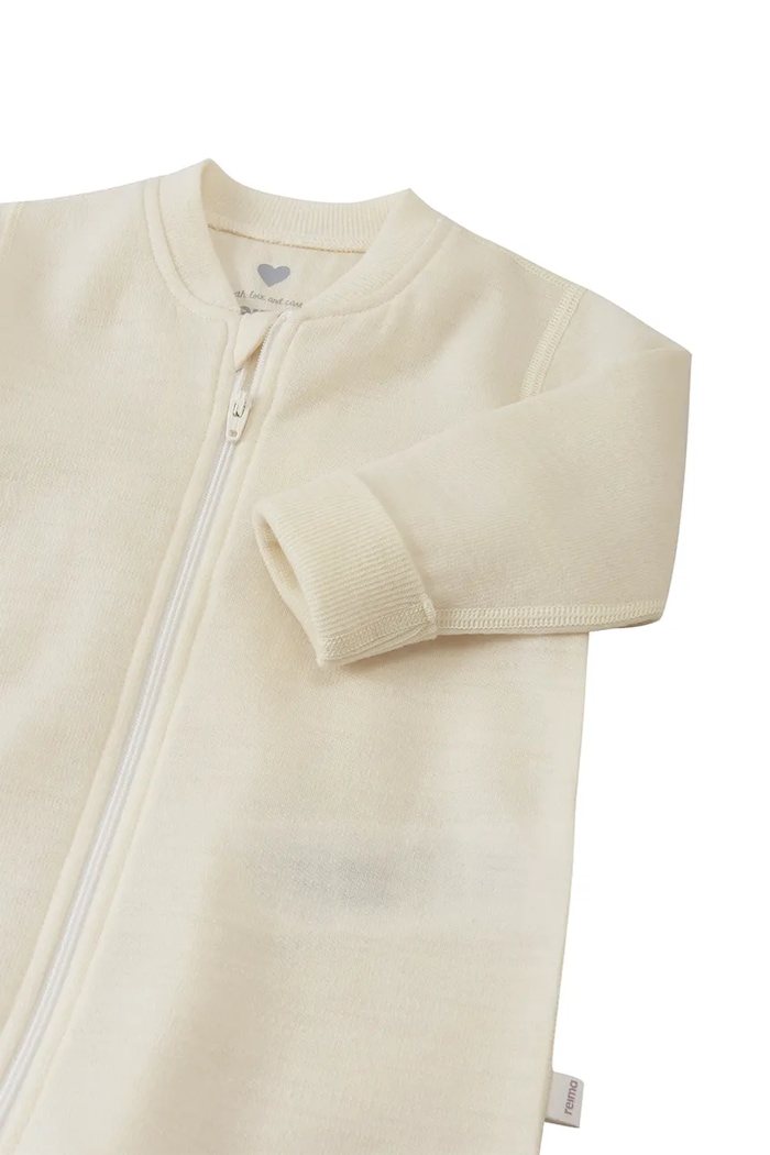 Chłopiec Reima pajacyk dziecięcy z wełną merino Syliin 5200429A.9BY2 biały