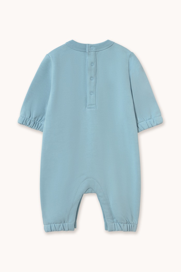 Tinycottons Pajacyk niemowlęcy bawełniany BEAR GRAPHIC ONE-PIECE AW26.426 niebieski AW26