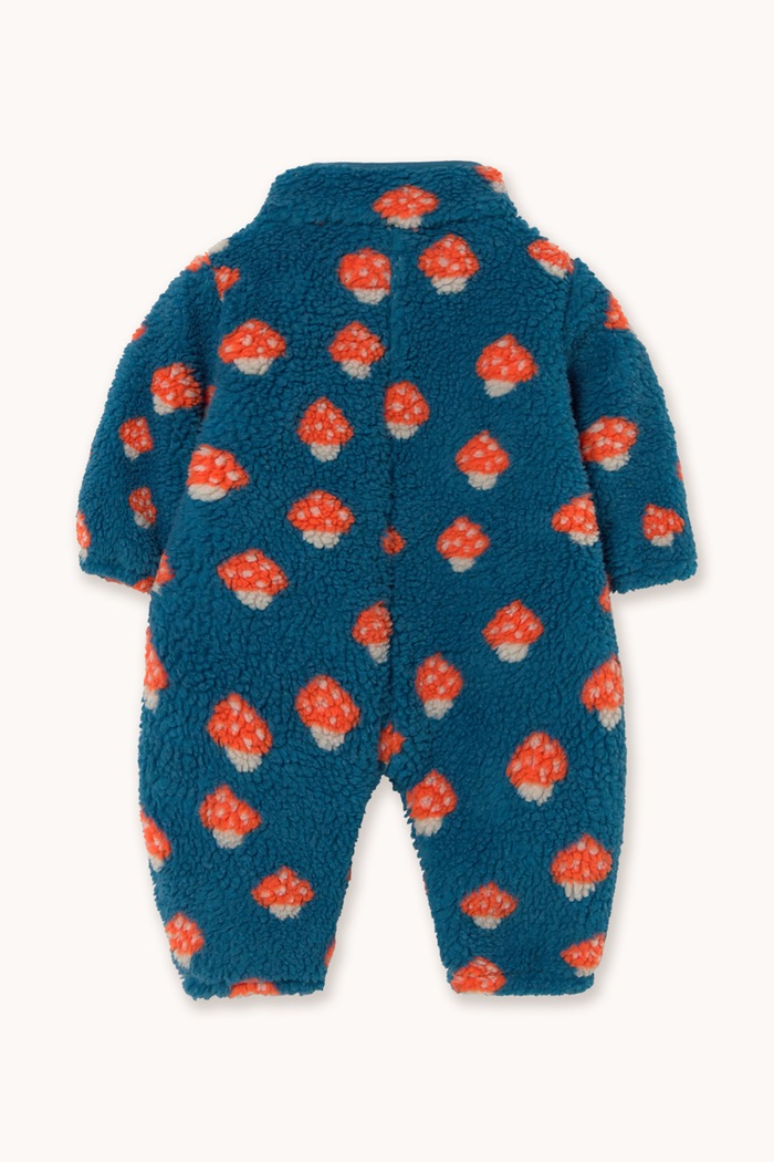 Tinycottons Pajacyk niemowlęcy TINY MUSHROOMS SHERPA ONE-PIECE AW26.236 niebieski AW26