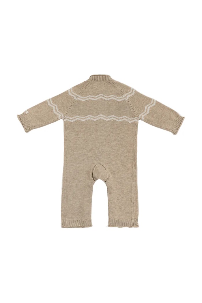 Donsje Pajacyk niemowlęcy z wełny merino Guillaume Merino Wool Jumpsuit Bears 3051601 beżowy AW26