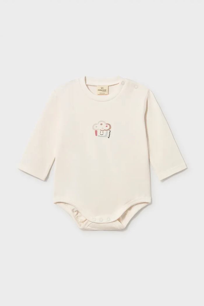 Mayoral Newborn боди за деца с памук 2 броя 2774.2A.Newborn.9BY2 бежов AW26