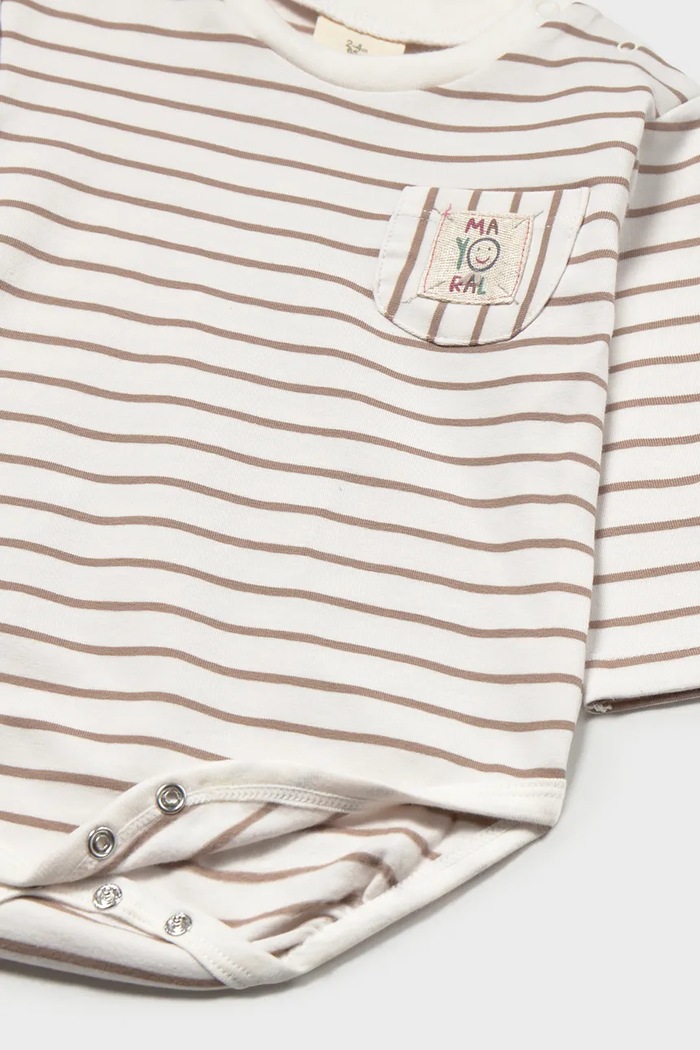 Mayoral Newborn боди за деца с памук 2 броя бежов 2774.2A.Newborn.9BY2