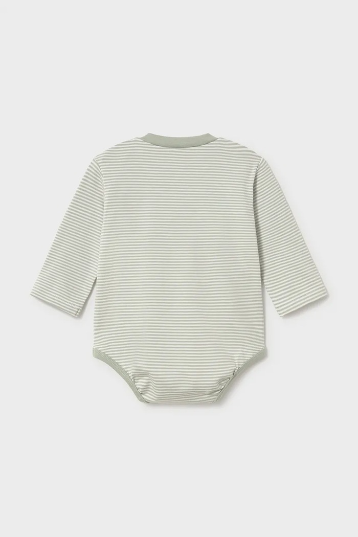 Хлопчик Mayoral Newborn боді дитяче з бавовною 2 шт. 2774.2A.Newborn.9BY2 зелений