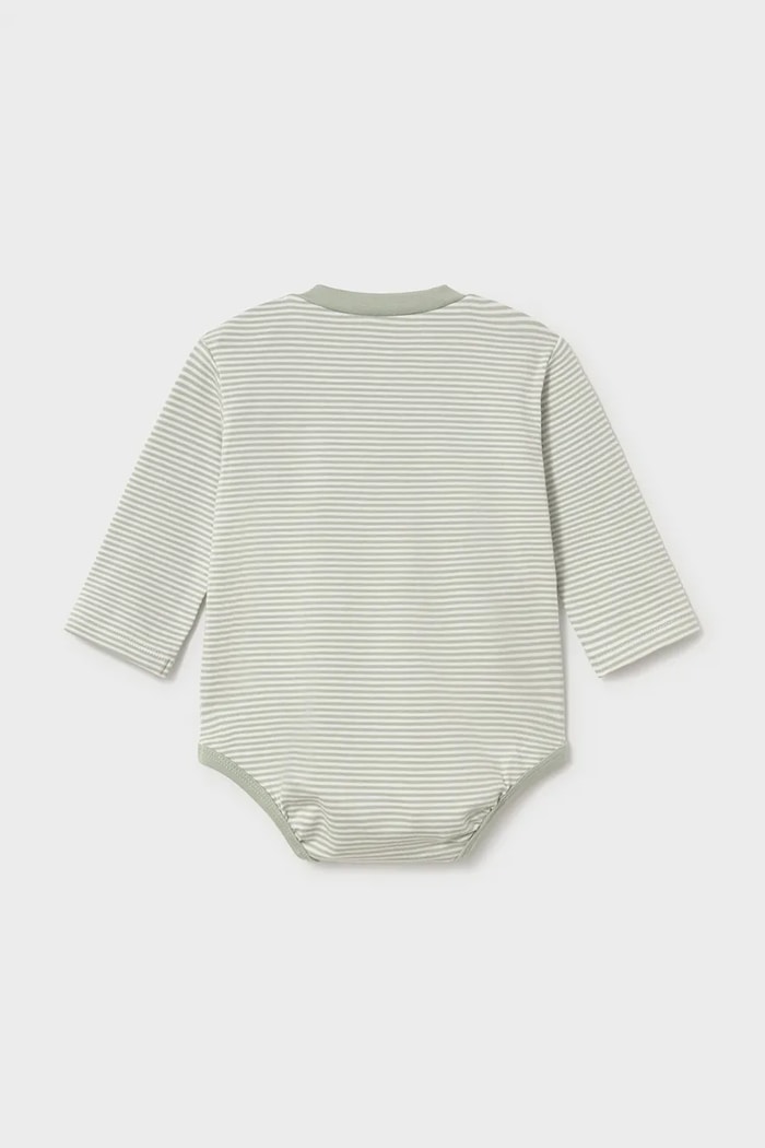 Хлопчик Mayoral Newborn боді дитяче з бавовною 2 шт. 2774.2A.Newborn.9BY2 зелений
