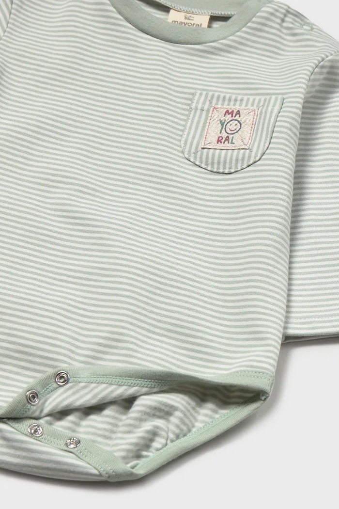 Mayoral Newborn боді дитяче з бавовною 2 шт. зелений 2774.2A.Newborn.9BY2