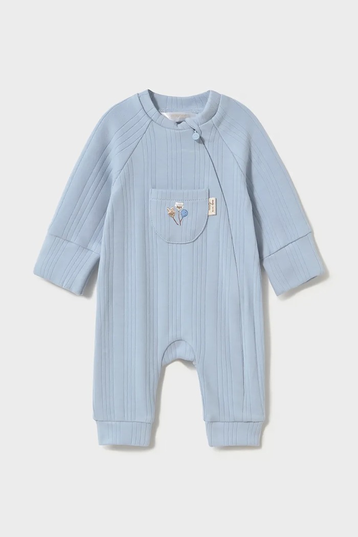 Mayoral Newborn tuta per neonati con cotone blu 2762.1A.Newborn.9BY2
