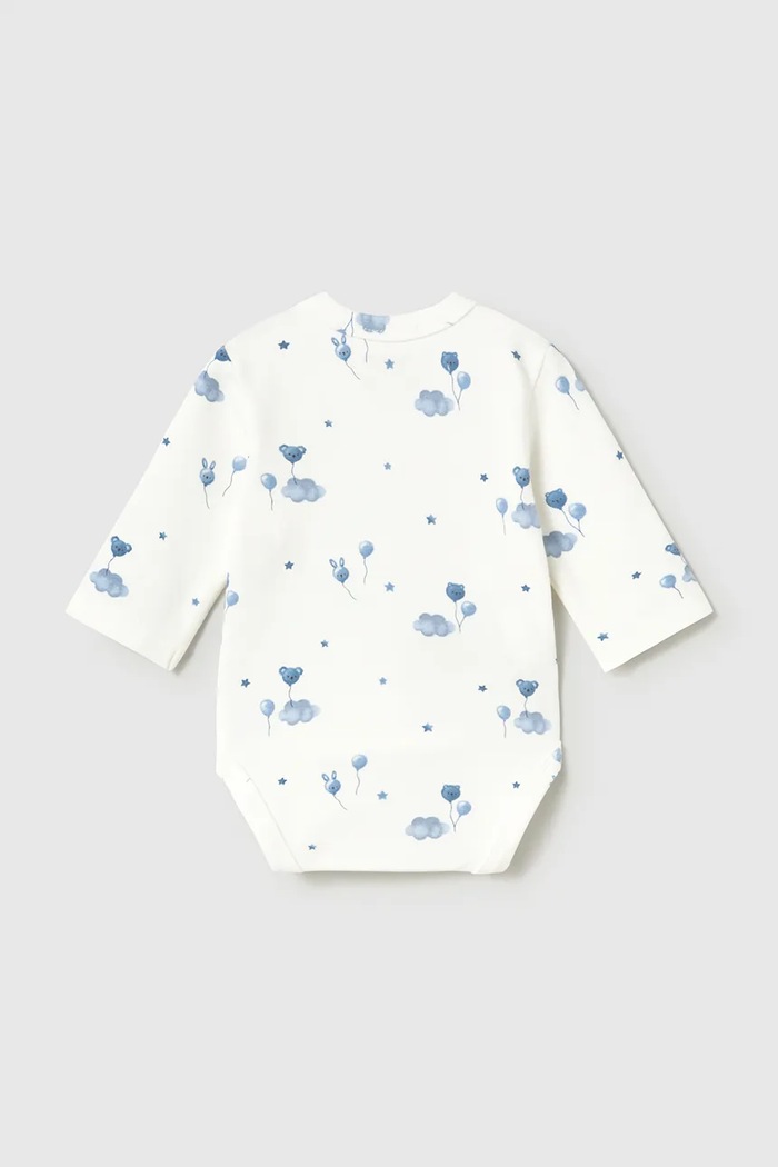 Chłopiec Mayoral Newborn body niemowlęce z bawełną 2747.1A.Newborn.9BY2 beżowy
