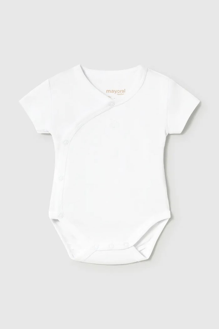 Mayoral Newborn боди для детей из хлопка белый 2703.1C.Newborn.9BY2