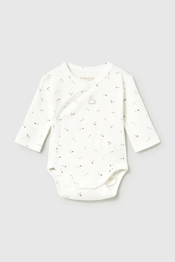 Mayoral Newborn боди для младенцев из хлопка бежевый 2702.1C.Newborn.9BY2