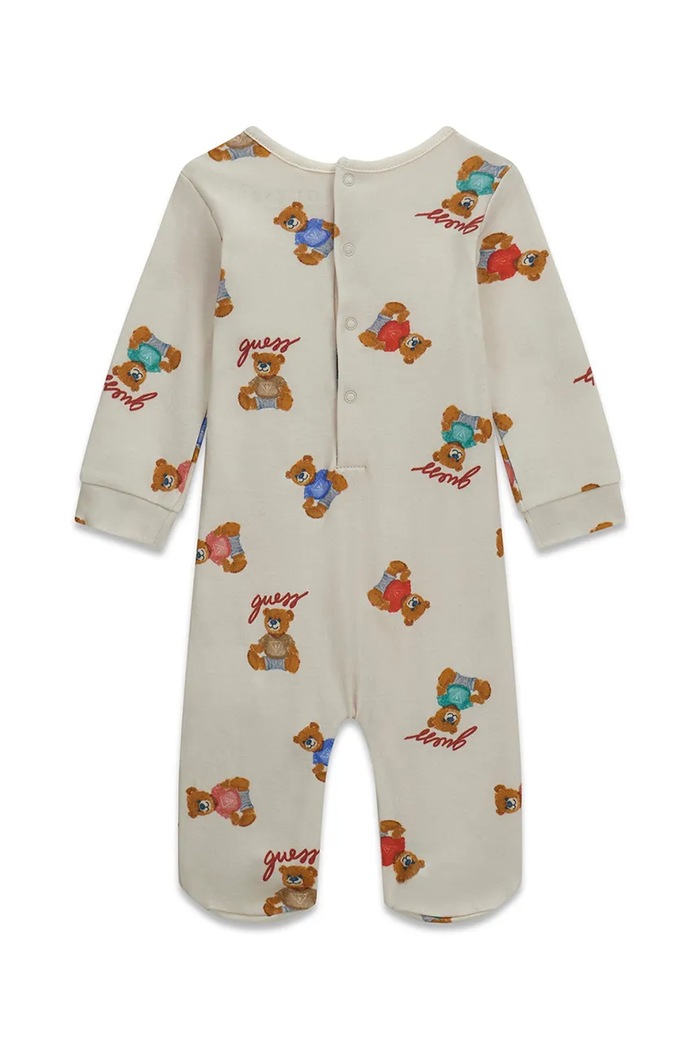 Guess śpiochy niemowlęce bawełniane H6YG07.K4131.9BY2 beżowy AW26