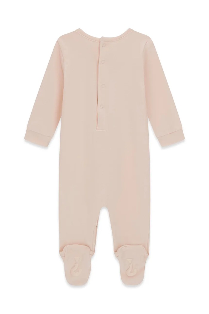 Guess pajacyk niemowlęcy bawełniany H6YG06.K4129.9BY2 beżowy AW26