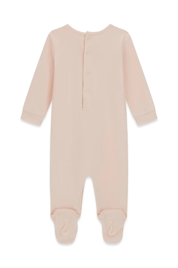 Guess Pajacyk niemowlęcy bawełniany H6YG06.K4129.9BY2 różowy AW26