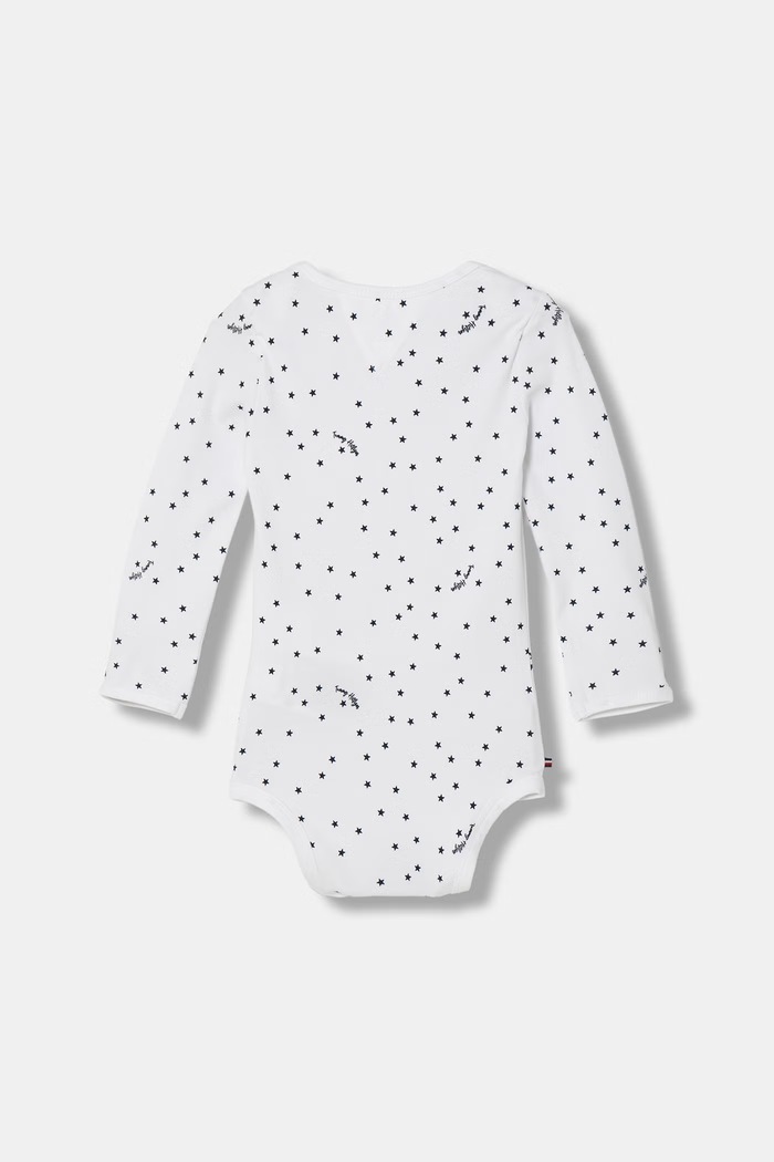 Tommy Hilfiger body za bebe od pamuka s elastanom 3-pack KN0KN02254.9BY2 mornarsko plava