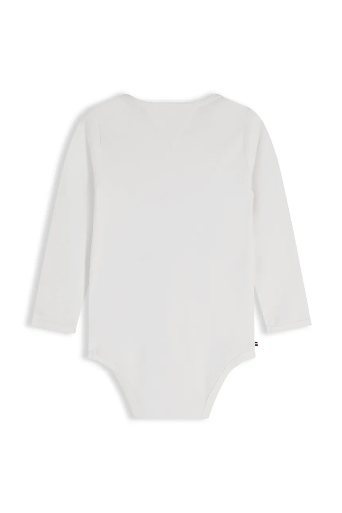 Tommy Hilfiger body niemowlęce z bawełną KN0KN02269.9BY2 biały AW26
