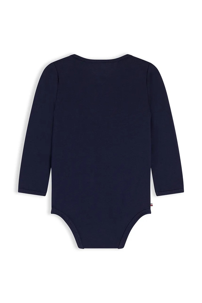 Tommy Hilfiger body niemowlęce z bawełną KN0KN02269.9BY2 granatowy AW26