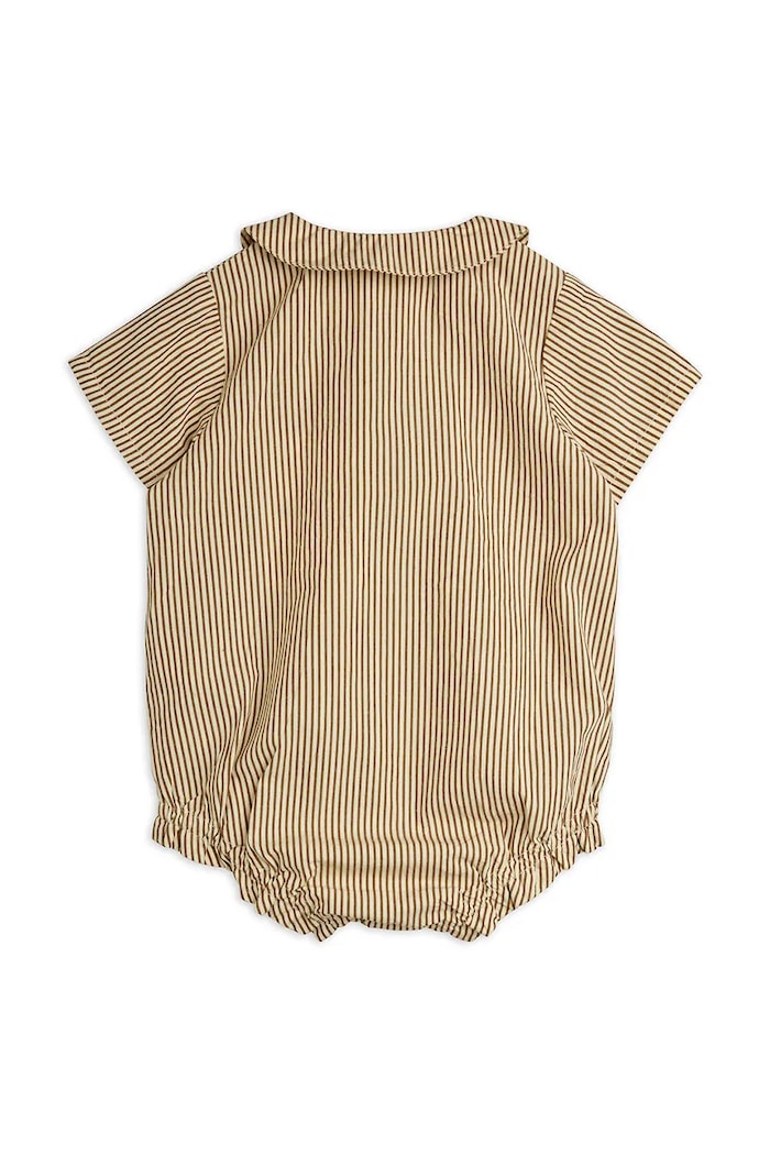 Κοριτσίστικα Mini Rodini κορμάκι βρεφικό βαμβακερό Poplin 26640100 μπεζ