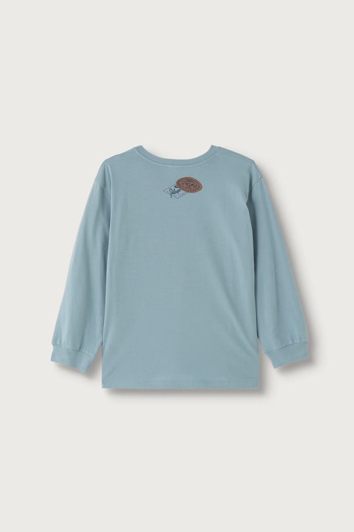 United Colors of Benetton Longsleeve dziecięcy bawełniany 3I1XC10UJ.G.Seasonal turkusowy AW26