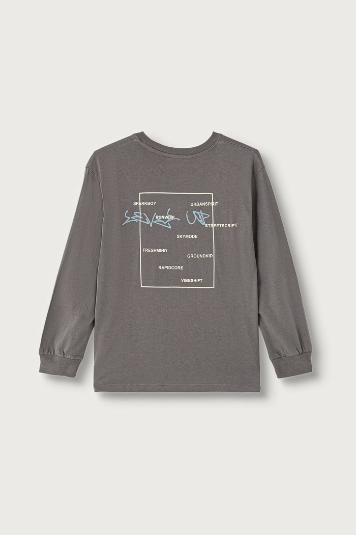 United Colors of Benetton Longsleeve dziecięcy bawełniany 3I1XC10UJ.G.Seasonal szary AW26