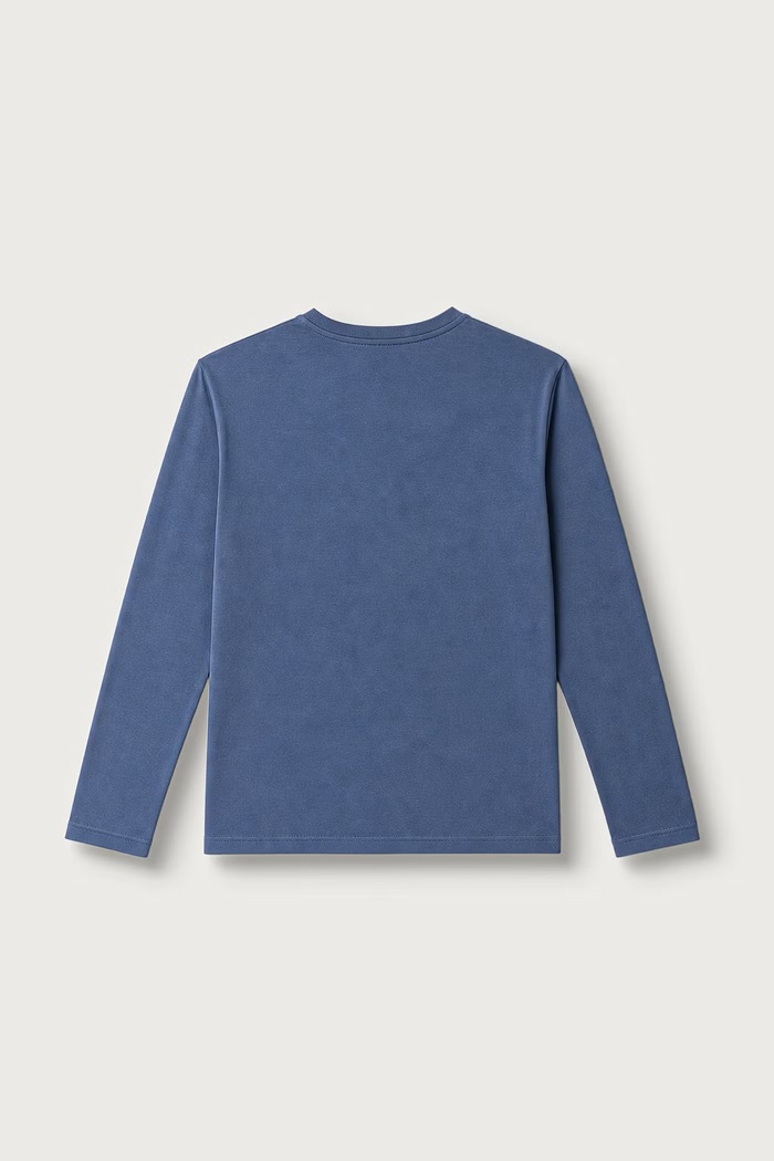 United Colors of Benetton Longsleeve dziecięcy bawełniany 3I1XC10U4.G.Seasonal niebieski AW26