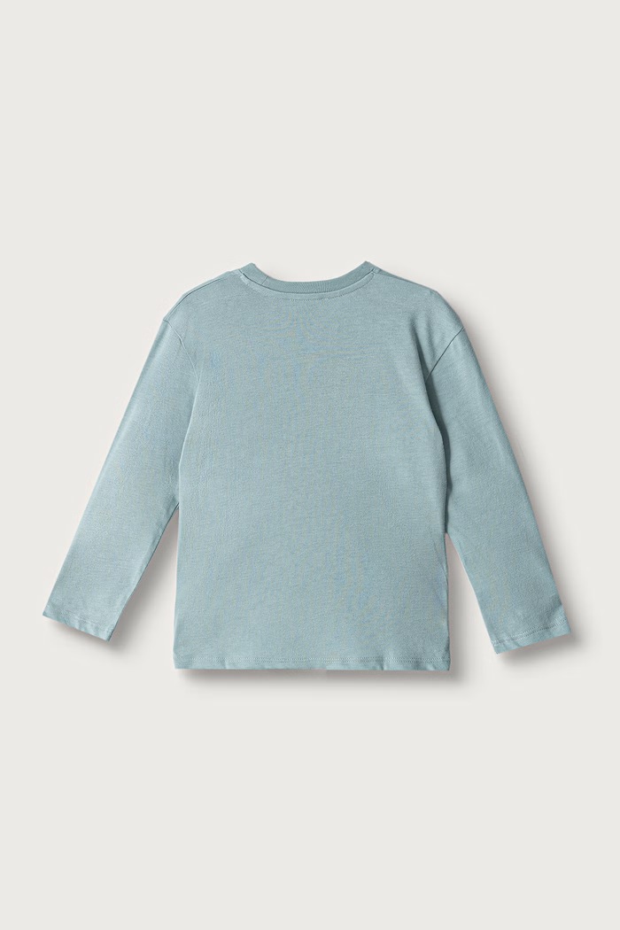 United Colors of Benetton Majica dugih rukava za djecu od pamuka 3ATNG10NP.P.Seasonal tirkizna AW26