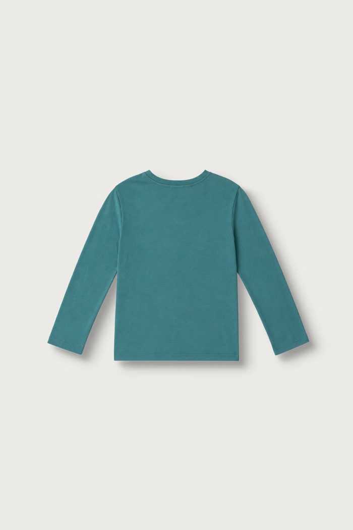 United Colors of Benetton Majica dugih rukava za djecu od pamuka 3ATNG10NP.P.Seasonal tirkizna AW26