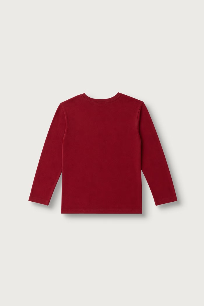 United Colors of Benetton Majica dugih rukava za djecu od pamuka 3ATNG10NP.P.Seasonal bordo AW26