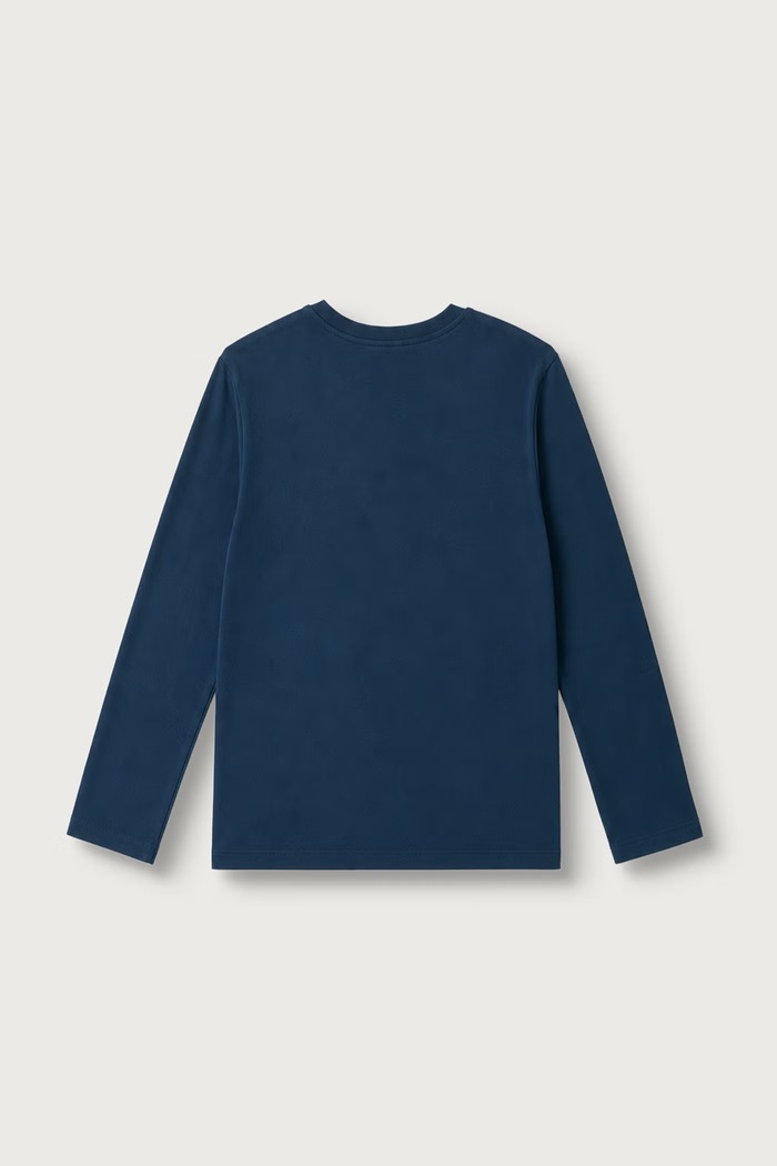 United Colors of Benetton Longsleeve dziecięcy bawełniany 3ATNC10UF.G.Seasonal granatowy AW26