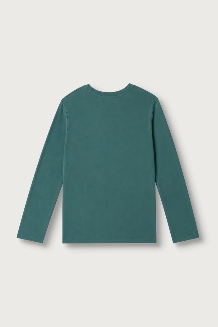 United Colors of Benetton Longsleeve dziecięcy bawełniany 3ATNC10UF.G.Seasonal turkusowy AW26