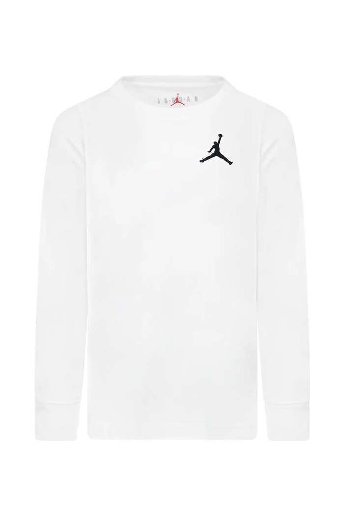 Jordan Longsleeve dziecięcy bawełniany biały 95A903