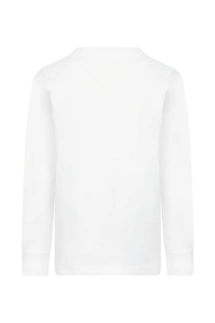Jordan Longsleeve dziecięcy bawełniany 95A903 biały AW26