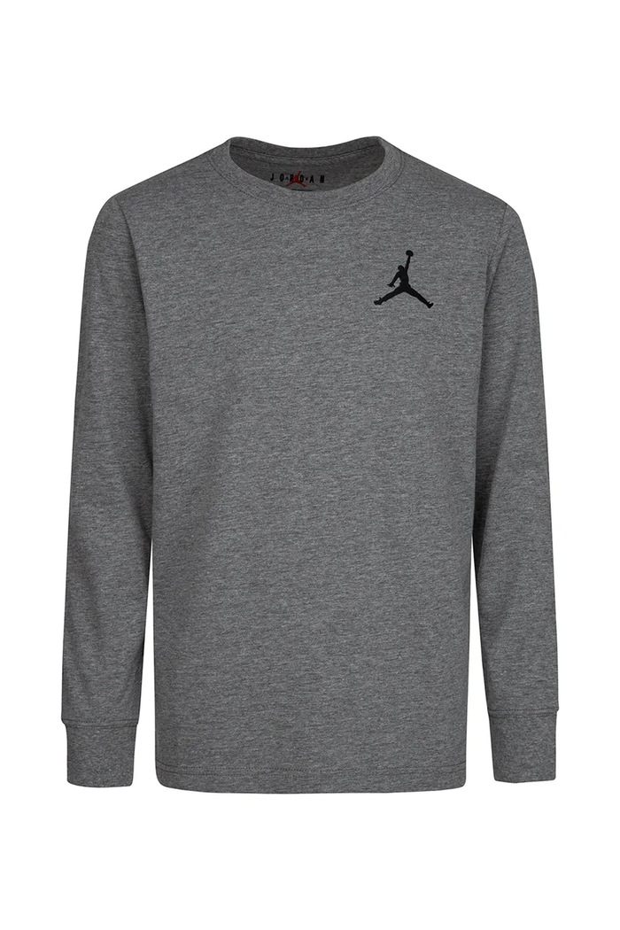 Jordan Longsleeve dziecięcy bawełniany szary 95A903