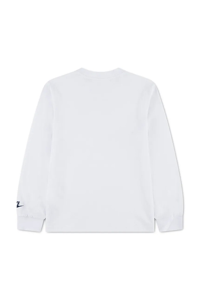Nike Μακρυμάνικο παιδικό με βαμβάκι 86P340 λευκό AW26