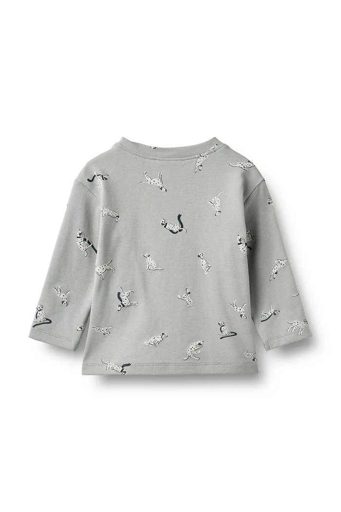 Wheat Longsleeve niemowlęcy z bawełną 6224.186.GOTS szary AW26