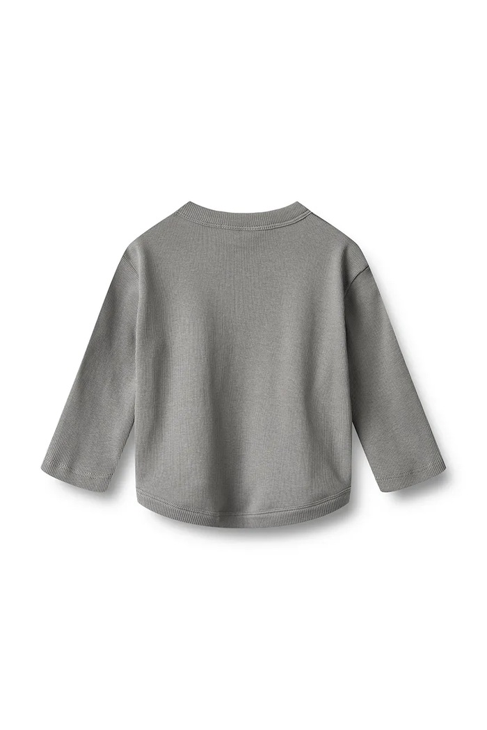 Wheat Longsleeve niemowlęcy z bawełną 6223.006.GOTS szary AW26
