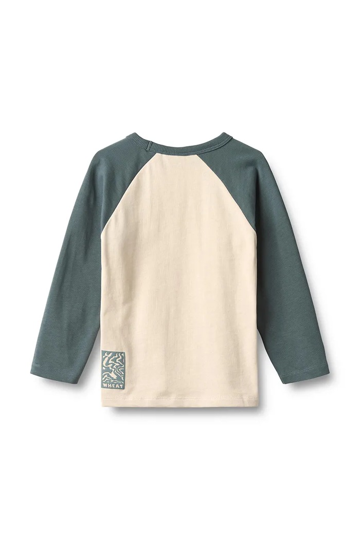 Wheat Longsleeve dziecięcy bawełniany 2227.014.GOTS beżowy AW26