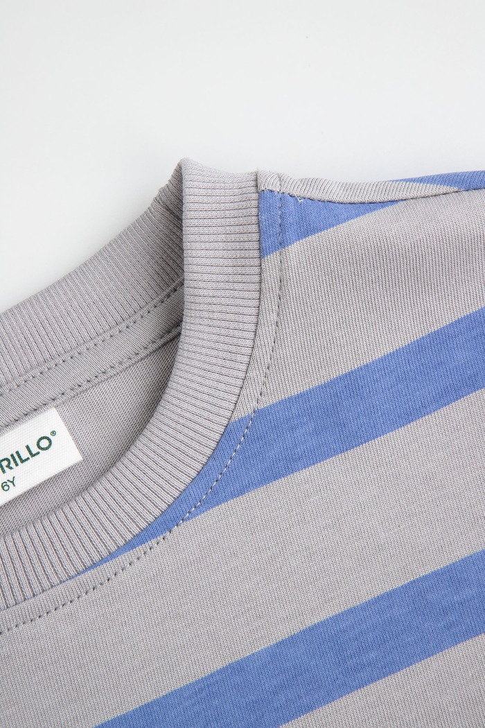 Chłopiec Coccodrillo Longsleeve dziecięcy bawełniany ZC6143101WBK szary