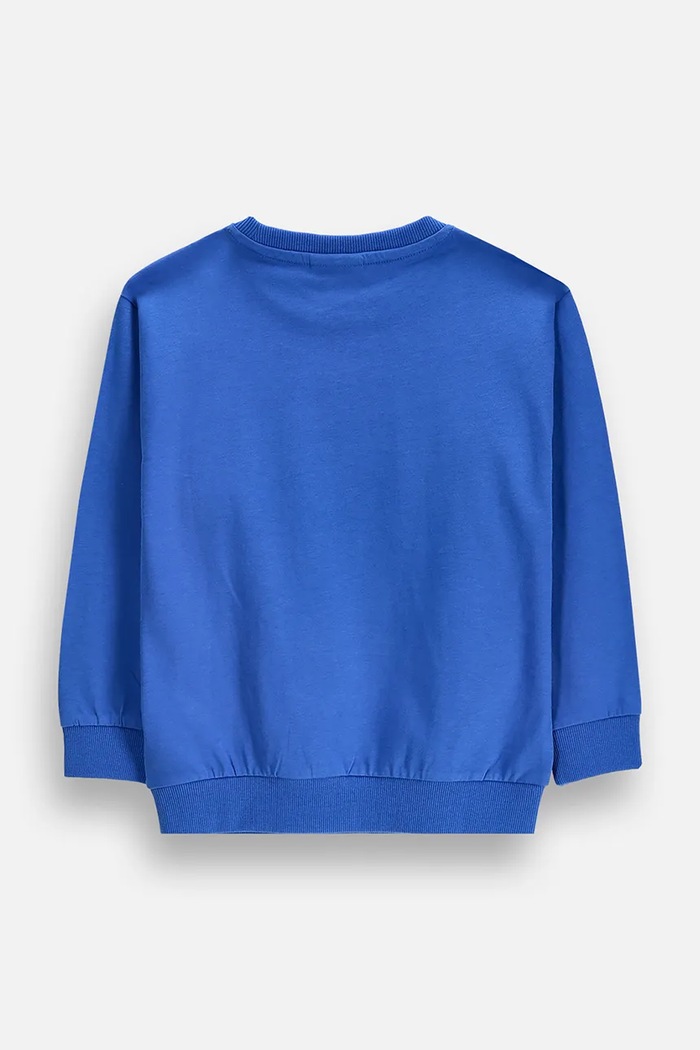 Coccodrillo Longsleeve dziecięcy bawełniany ZC6143103GBK niebieski AW26