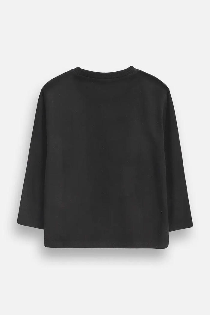 Coccodrillo Longsleeve dziecięcy bawełniany ZC6143102GBK czarny AW26