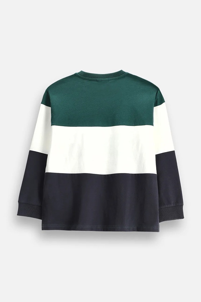 Coccodrillo Longsleeve dziecięcy bawełniany ZC6143103ABJ granatowy AW26