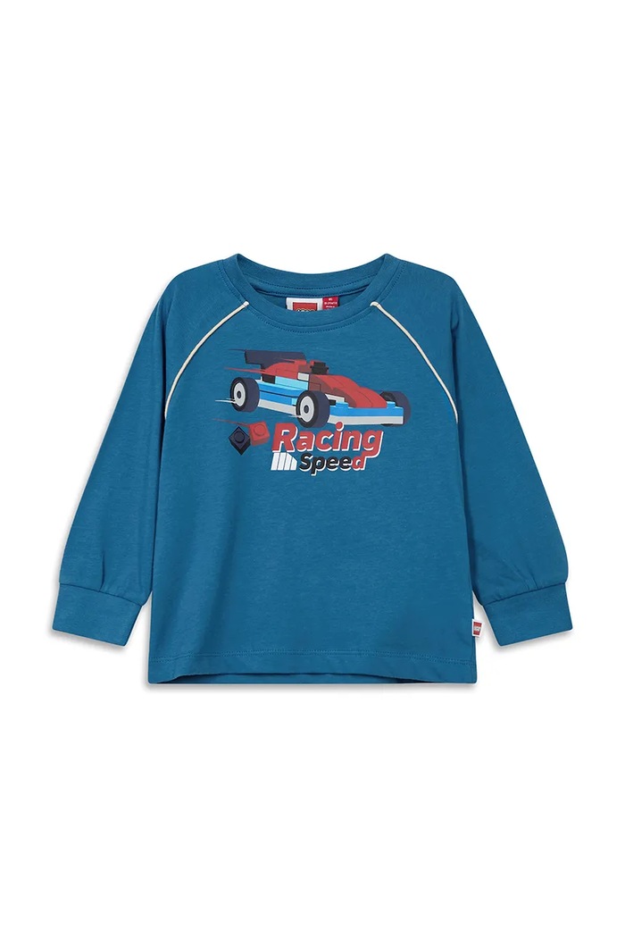 Lego Longsleeve dziecięcy bawełniany LWTIMA 702 niebieski 60.1101.1953