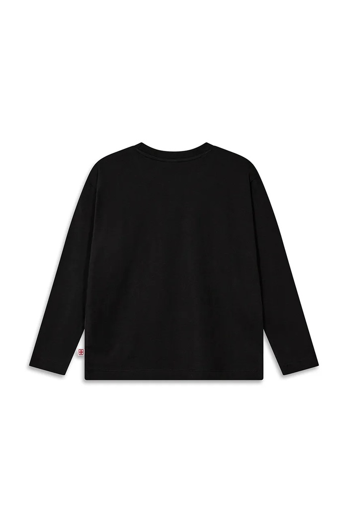 Lego Longsleeve dziecięcy z bawełną LWTAJ 718 60.1101.1612 czarny AW26
