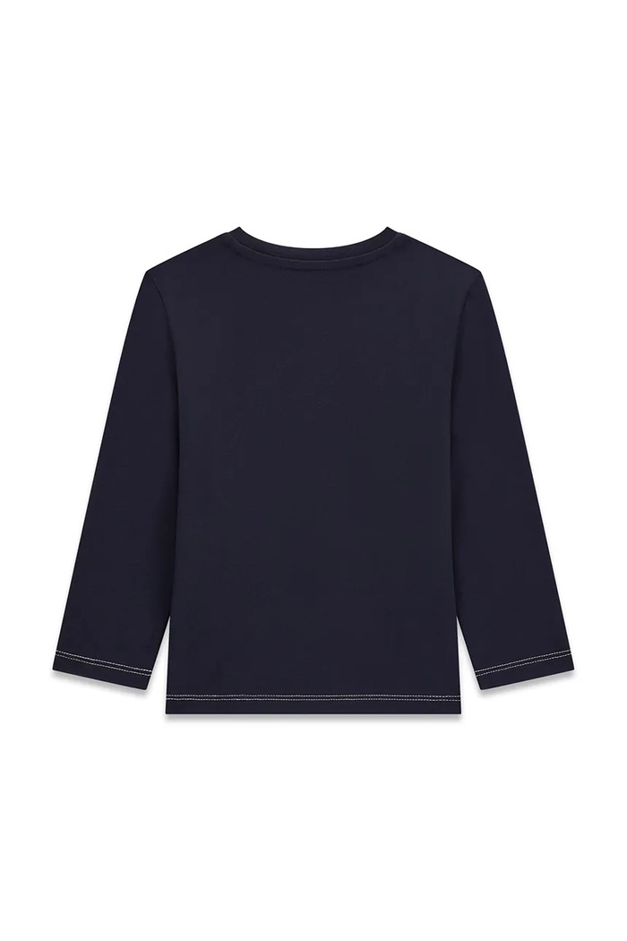 Guess Longsleeve dziecięcy bawełniany N6BI19.K8008.9BY2 granatowy AW26