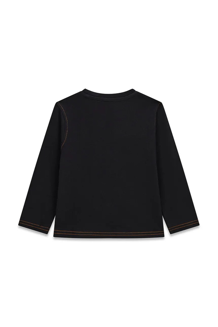 Guess Longsleeve dziecięcy bawełniany N6BI13.K5865.9BY2 czarny AW26