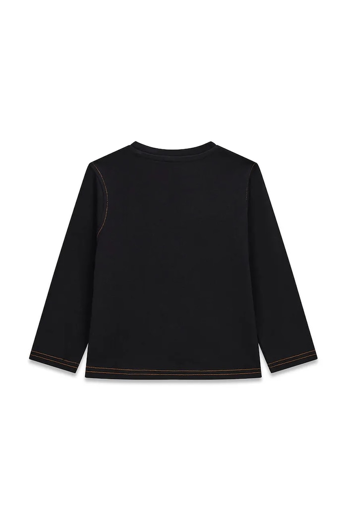 Guess Longsleeve dziecięcy bawełniany N6BI13.K5865.9BY2 czarny AW26