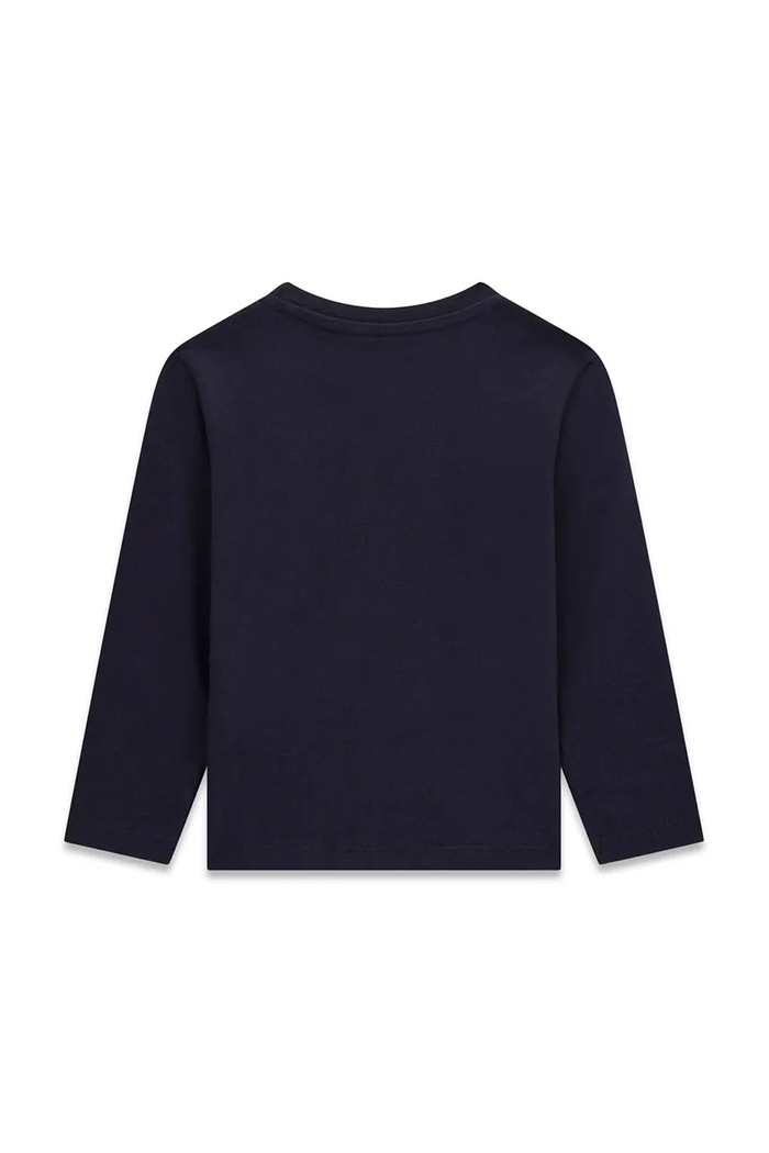 Guess Longsleeve dziecięcy bawełniany N6BI11.K5863.9BY2 granatowy AW26