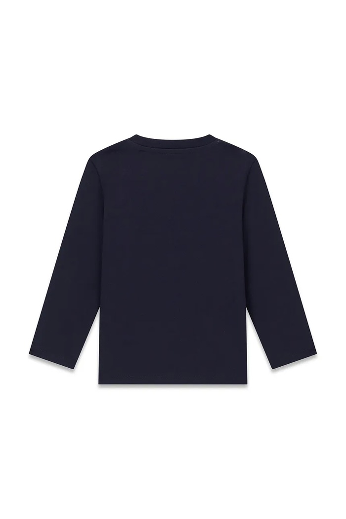 Guess Longsleeve dziecięcy bawełniany N6BI09.K5861.9BY2 granatowy AW26