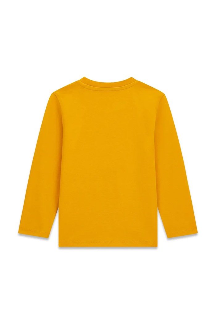 Guess Longsleeve dziecięcy bawełniany N6BI04.K5854.9BY2 żółty AW26