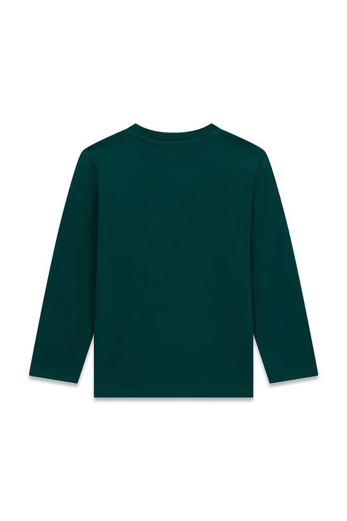 Guess Longsleeve dziecięcy bawełniany N6BI04.K5854.9BY2 zielony AW26