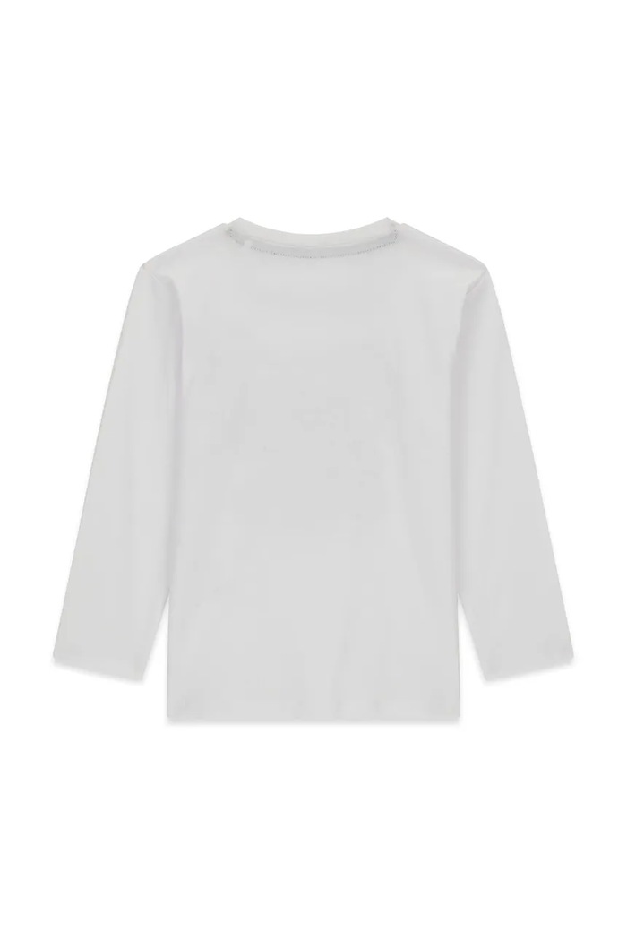Guess Longsleeve dziecięcy bawełniany N6BI02.K5851.9BY2 biały AW26