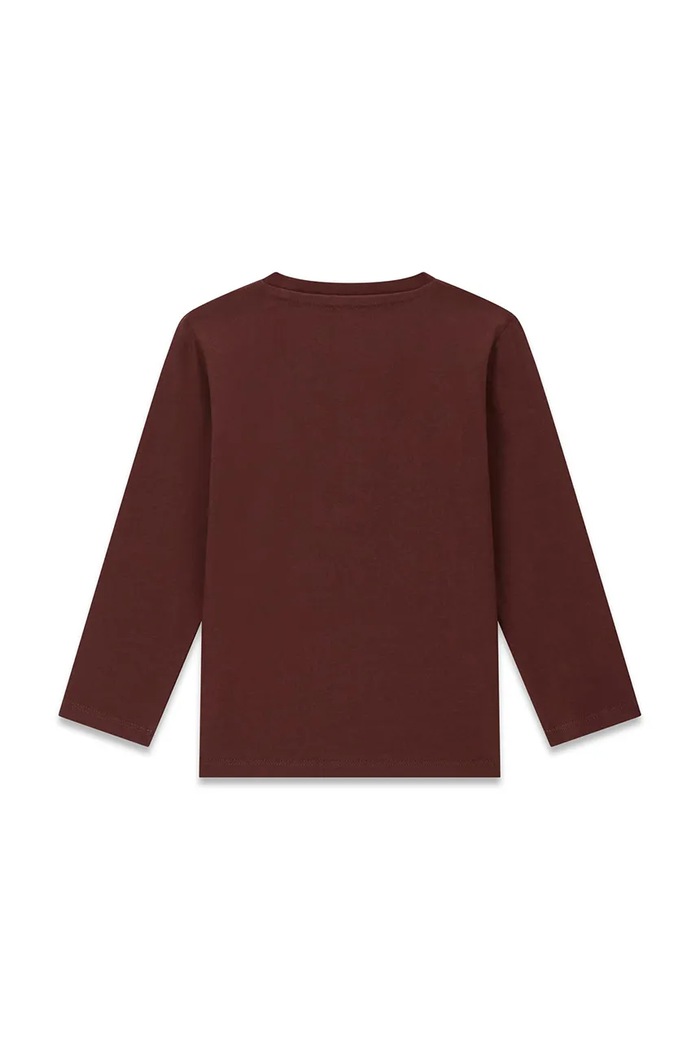 Guess Longsleeve dziecięcy bawełniany N6BI02.K5851.9BY2 brązowy AW26